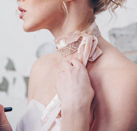 Чокери на оксамитових стрічках