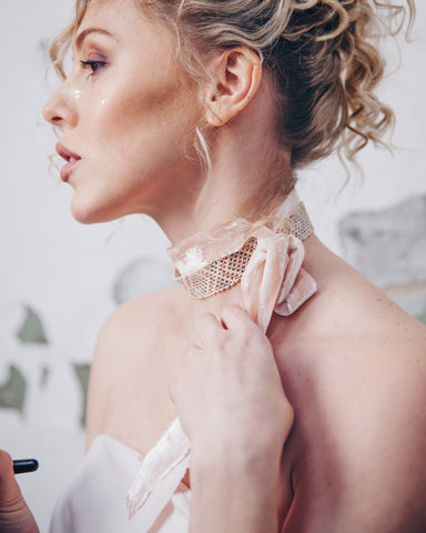 Чокер на оксамитових стрічках